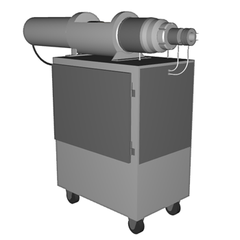 Candle machine without details three-dimensional model (3D model).